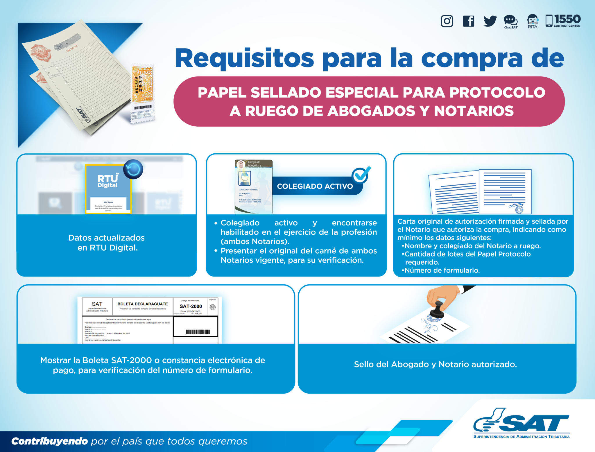 para el despacho de Especies Fiscales a Notarios y Patentados